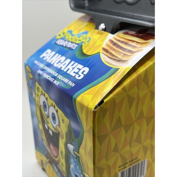 NEW SpongeBob SquarePants Square Metal Pancake Pan/Batter Mix Gift Set - Picture 4 of 4